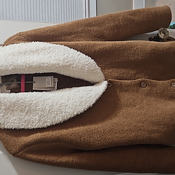 Barefoot dreams cozychic faux shearling cardigan - Picture 3 of 9